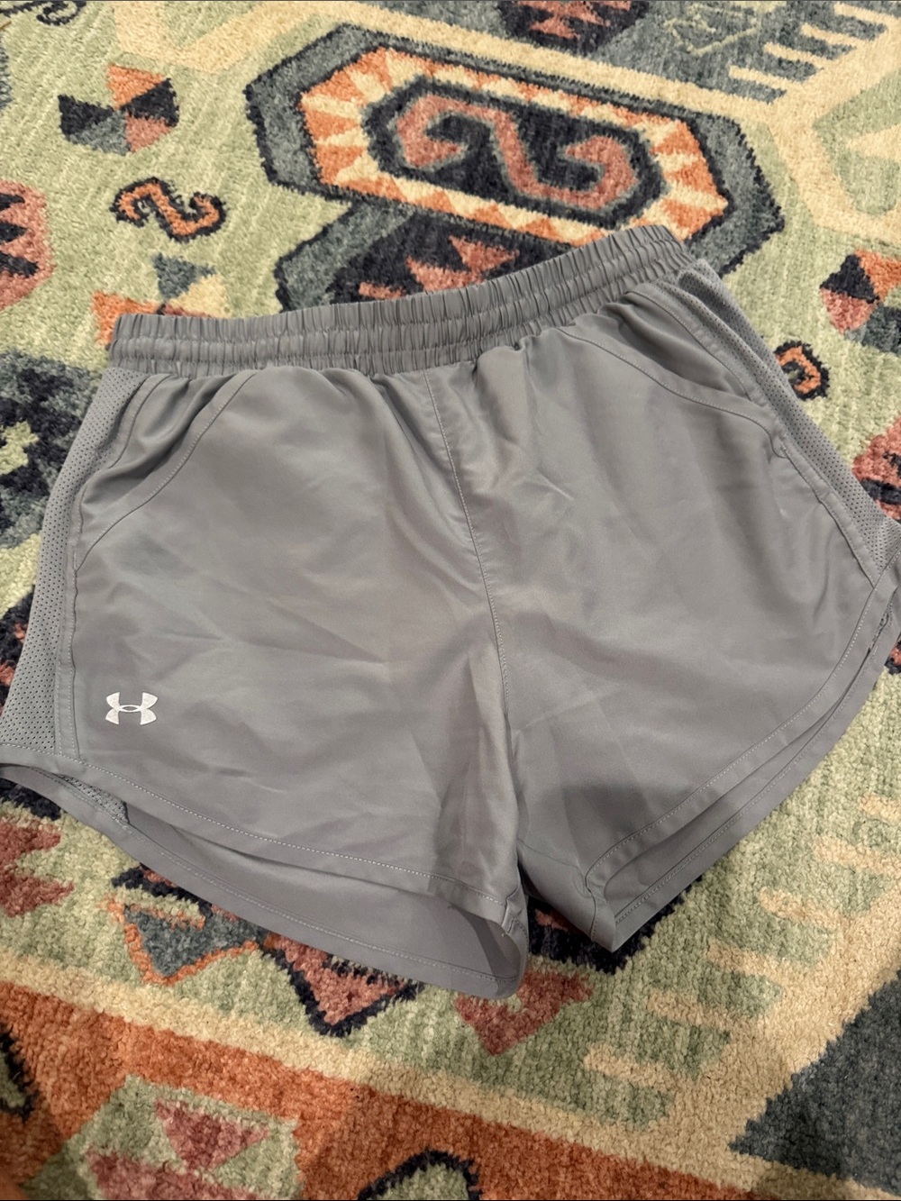 Under Armour Women's Light Gray Performance Running Shorts